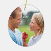  Bird Peach Koral Photo Chandelier Keramisch Ornament (Links)