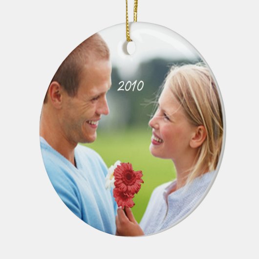 Bird Peach Koral Photo Chandelier Keramisch Ornament (Links)