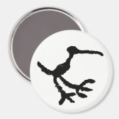 Bird Petroglyph - Versteend bos, Arizona Magneet (Voorkant / Achterkant)