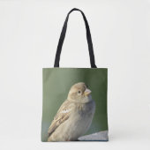 Bird Photo Small Brown House Sparrow Tote Bag (Voorkant)