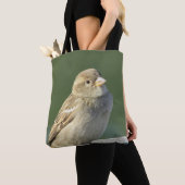 Bird Photo Small Brown House Sparrow Tote Bag (Dichtbij)