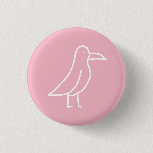 Bird Pin Ronde Button 3,2 Cm (Voorkant)