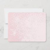 Bird Pink Musical Scroll Weddenschap Bedankt (Achterkant)