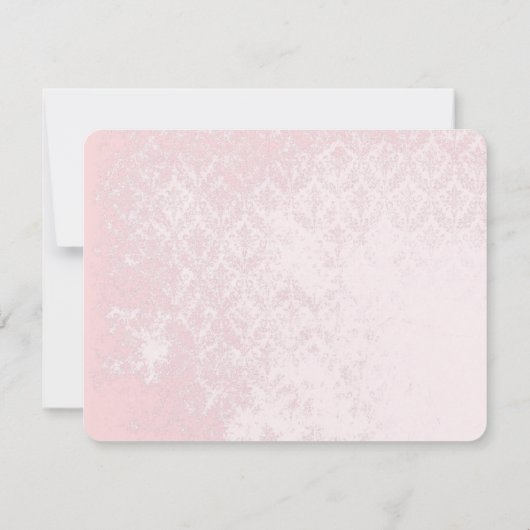 Bird Pink Musical Scroll Weddenschap Bedankt (Achterkant)