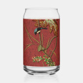 Bird & Plant Janpanese sierkunst Blikvorm Glas (Achterkant)