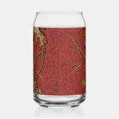 Bird & Plant Janpanese sierkunst Blikvorm Glas (Rechts)