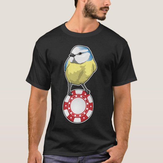 Bird Poker Poker chips T-shirt (Voorkant)
