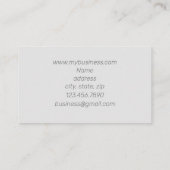 Bird Pollen Cone Pine Tree Branch Waterverf Visitekaartje (Achterkant)