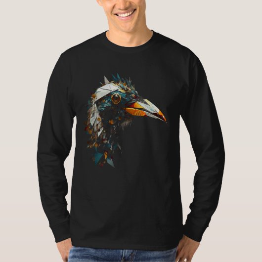 Bird Polygon Artwork  Zoo Animal Penguin T-shirt (Voorkant)