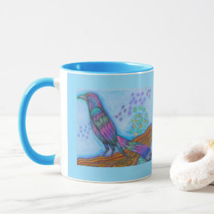Bird Print Coffee Mok met geweldige staartgrackle