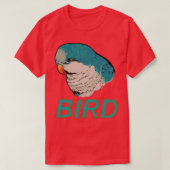 BIRD Quaker Parrot Blue T-shirt (Design voorkant)