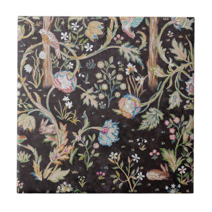 Bird & Rabbit in The Flower Garden, William Morris Tegeltje