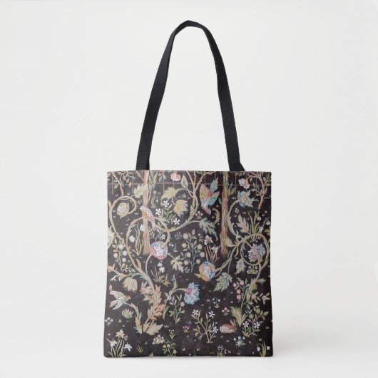 Bird & Rabbit in The Flower Garden, William Morris Tote Bag (Voorkant)