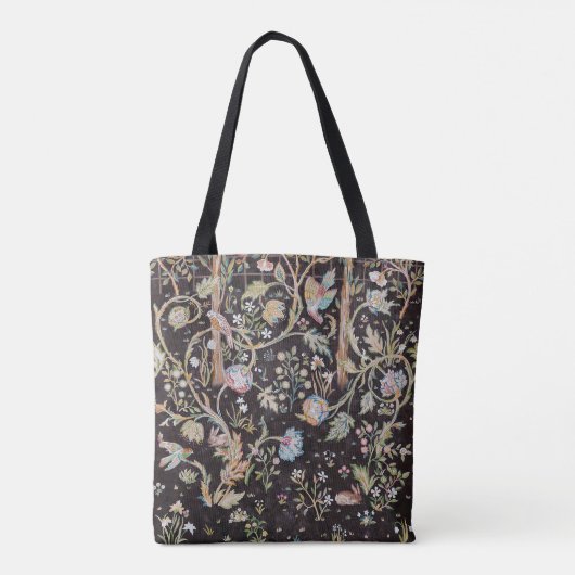 Bird & Rabbit in The Flower Garden, William Morris Tote Bag (Achterkant)