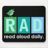 Bird RAD - Lees de Harde Daille Leading Gift Muismat (Voorkant)