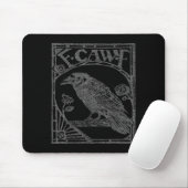 Bird Raven Crow F Caw F Slogan Graphic  Muismat (Met muis)