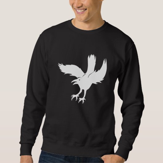 Bird Raven Flying Trui (Voorkant)