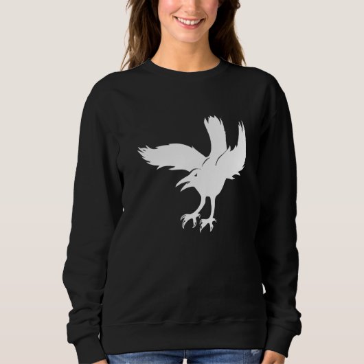 Bird Raven Flying Trui (Voorkant)