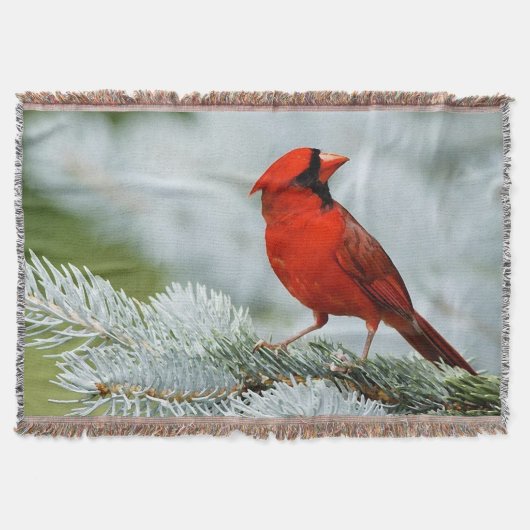 Bird red_blanket manta deken (Voorkant)