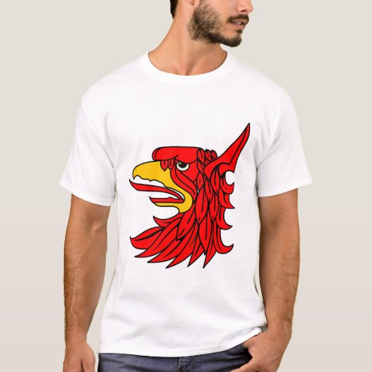 Bird Red Creature Beak T-shirt (Voorkant)
