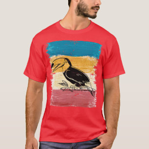 Bird Retro Tropical Toucan T-shirt
