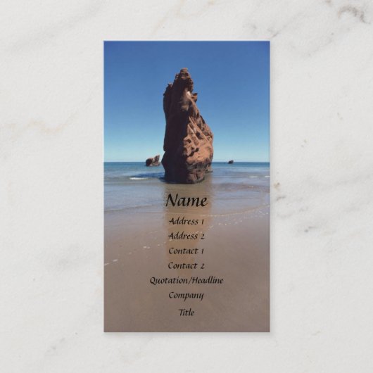 Bird Rock Profile Card Visitekaartje (Voorkant)