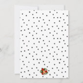 Bird Rockabilly Baby shower Uitnodiging (Achterkant)