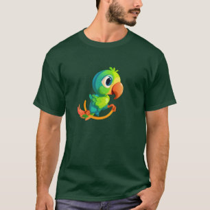 Bird rocker papegaai groen cadeau t-shirt