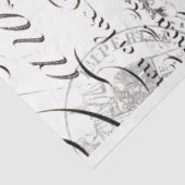 Bird Script Decoupage Paper Tissuepapier (Detail)