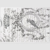 Bird Script Decoupage Paper Tissuepapier (Voorkant)