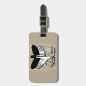 Bird Shadow Puppet Hand Vintage Bagagelabel (Voorkant verticaal)