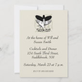 Bird Shadow Puppet Hand Vintage Kaart (Achterkant)