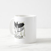 Bird Shadow Puppet Hand Vintage Koffiemok (Voorkant links)