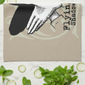 Bird Shadow Puppet Hand Vintage Theedoek (Gevouwen)