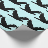 Bird Sihouette Gift Wrap Cadeaupapier (Hoek)