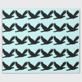 Bird Sihouette Gift Wrap Cadeaupapier (Vlak)