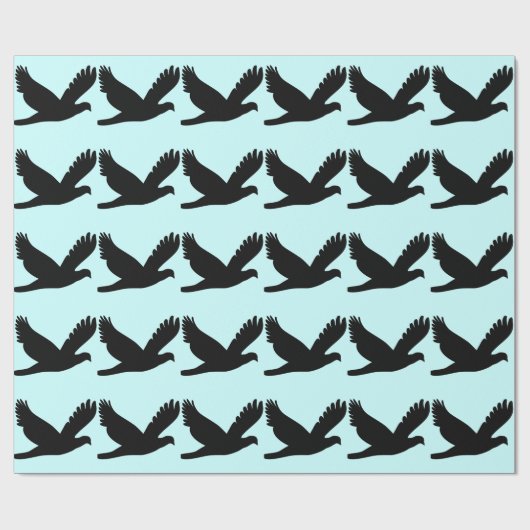 Bird Sihouette Gift Wrap Cadeaupapier (Vlak)