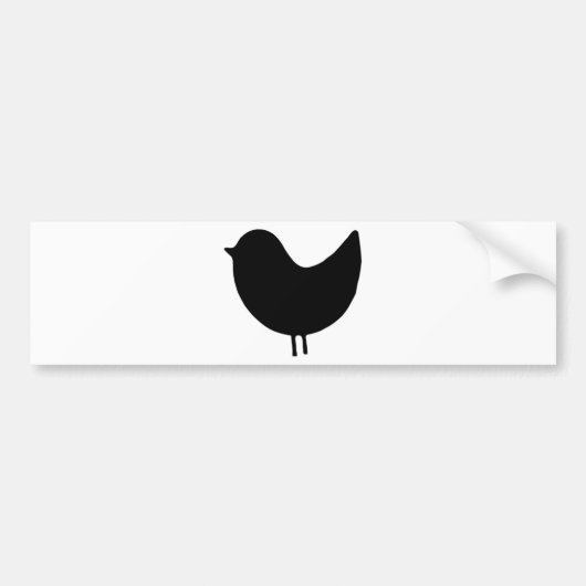 Bird Silhouette Design! Bumpersticker (Voorkant)