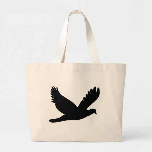 Bird Silhouette Grote Tote Bag (Voorkant)