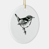Bird Silhouette Keramisch Ornament (Rechts)