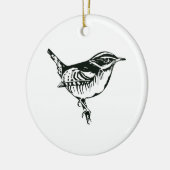 Bird Silhouette Keramisch Ornament (Links)
