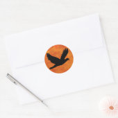 Bird Silhouette Ronde Sticker (Envelop)