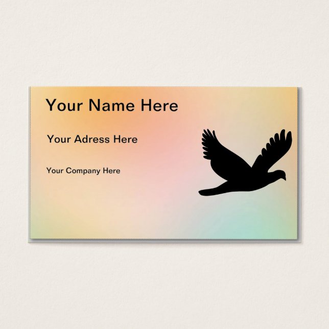 Bird Silhouette Visitekaartjes (Voorkant)