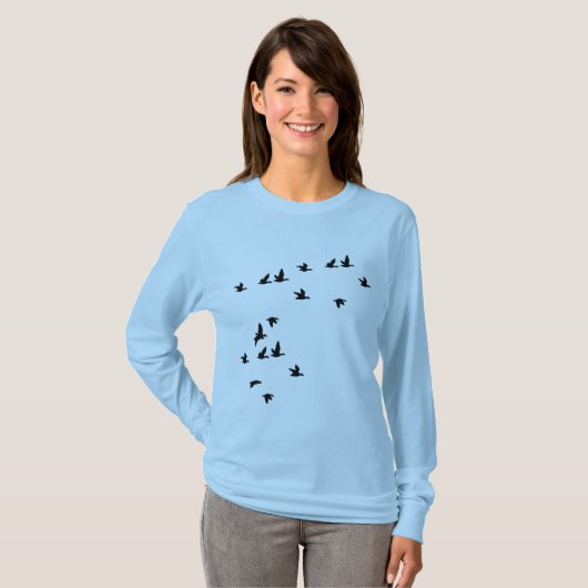 Bird Silhouettes T-shirt (Voorkant volledig)