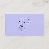 Bird Silhouettes Visitekaartjes (Achterkant)