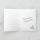 Bird Singing Add a Name Birthday Wishes Greeting Kaart (Binnen)