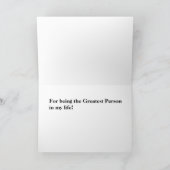 Bird Singing Bedankkaart (Binnen)