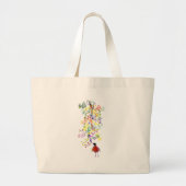 Bird Singing Grote Tote Bag (Voorkant)