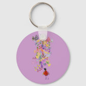 Bird Singing Sleutelhanger (Voorkant)