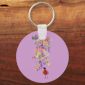 Bird Singing Sleutelhanger (Voorkant)